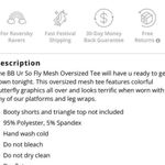 iHeartRaves  BB Ur So Fly Mesh Oversized Tee in Black Multi Photo 6