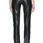 Norma Kamali Spat Leggings in Black Small New Womens Vegan Faux Leather Photo 2