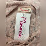 NWT Maronie x Revolve oversized lace up long sleeve pullover hoodie size M Pink Size M Photo 7