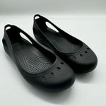 Crocs  Kadee Black Slip On Flats Women’s Size 7 Comfort Shoes Photo 2