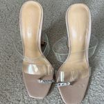 Tony Bianco New  saffron Nude color transparent vinyl sandals size 5.5 Photo 0