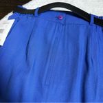 NWT Vintage Kathie Lee Collection Royal Blue Midi Skirt Size 12 Photo 4