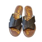 Sam Edelman 10M Sandals Remini Leather Wedge Cork Shoes Women Black Photo 1