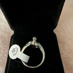 Women’s Gorgeous Silver Plated CZ Rhinestone Ring Size 17/9 US Photo 2