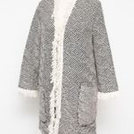 Bruno Manetti. Giacca Open Duster Blazer. Black Size XL Photo 14