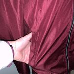 Full Zip Maroon Bomber Windbreaker Jacket Sz 3XL Red Photo 2