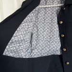 CAbi Abbott Blazer Black Size 4 brass button statement sleeve Photo 4