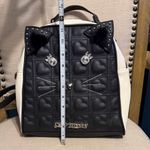 Betsey Johnson  Quilted Black and White Cat Backpack Photo 9
