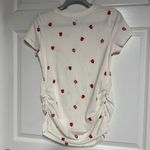 Old Navy White T-Shirt with Strawberry Print Photo 3
