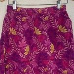 Rachel Roy NEW Purple Floral Skirt Colorful Mini 70s Tier Ruffle Pockets Photo 0