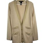 Marc by Marc Jacobs Marc Marc Jacobs Sz M Cardigan Sweater Gold Cornsilk Multi Wool Cashmere Blend Photo 0