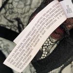 NEW AUDEN Black Lingerie Sheer Lace Contrast Thong Bodysuit Large Adjustable Photo 3