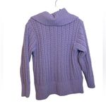 Aerie Lilac Cable Car Quarter Zip Sweater Photo 2