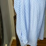 Grand & Greene Blue and White 3/4 Bell Sleeve Blouse Size L Photo 2