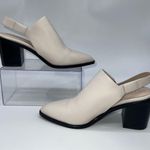 Cole Haan Women’s Off-White/Cream Slingback Leather Mules w/3” Block Heel-Size 7 Photo 1