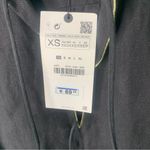 ZARA seashells linen black embellished midi dress size XS has pockets vacation Photo 8