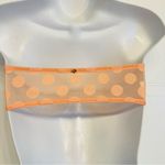 PINK - Victoria's Secret Victoria Secret Strapless Lace‎ Bandeau Polka Dot Bralette Bra Size Small Orange Photo 3