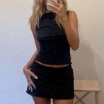 Danielle Guizio Micro Mini Skirt Black Photo 2