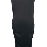 Michael Stars  Black Ribbed Tank Maxi Dress Size M Made‎ in USA Sleeveless Knit Photo 0