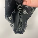 Victoria's Secret Victoria’s Secret crushed green velvet black lace thong bodysuit size large Photo 4