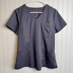 Purple Label  Healing Hands grey Jordan scrub top size womens large N15 Photo 3