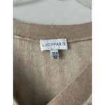 Lucy Paris  Zebra Patterned Tan & Cream Cropped Cardigan Size Medium Soft Cozy Photo 6