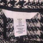 H&M NWT Tweed Houndstooth Plaid High Waist Coquette Dress Shorts Black White 2 Photo 7