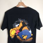 Disney  Mickey and Friends Black Short SleeveT-Shirt wrap around print size S Photo 8