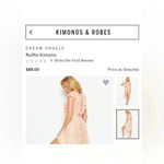 Victoria's Secret VS raffle kimono soft pink and rose gold color NNT BEAUTIFUL IN PERSON Photo 2