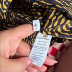 Ulla Johnson  Black & Yellow Print Macie Top with Flutter Sleeves Photo 4