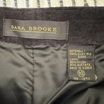 DANA BROOKE | 90s Vintage 100% suede leather skirt knee length| Size 10 Black Photo 1