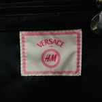 Versace 2011 for H&M Black Leather Tasche Rouch Studded Gold Chains Charm Bag Photo 6