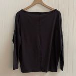 Athleta  Essence Flow Top Boatneck Long Sleeve in Spring Night Dark Gray Size XS Photo 7