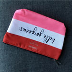 Kate Spade Clinique x  “hello, gorgeous” Travel, Makeup Bag, Red, Pink Photo 0