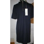 New Womens 10 NWT Dress 46 Designer Marni Italy Dark Blue Navy Cotton Viscose SS Photo 4