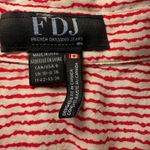 FDJ French Dressing Jeans Red Striped 3/4 Sleeve Blouse Size 8 Photo 2