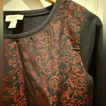 Loft   Black and Red Women's Top Sweater size M Photo 3