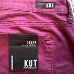 Kut From The Kloth Donna Ankle Skinny Jeans - Size 16W - Burgundy Photo 6