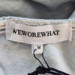 We Wore What Cropped Denim Top Size Medium NWT Denim Sexy Crop Top Photo 6