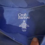 Croft & Barrow  Boat Neck T-shirt women’s sz 0X blue Cotton long-sleeve New Photo 3