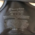Champion  Black Medium Support Sports Bra. Sz Med Photo 3