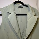 SheIn Sage Green Sleeveless 1-Button Front Vest Size M Photo 3