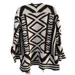 Nic+Zoe  Geometric Mirrored Angle Chunky Open Front Cardigan Womens Size Medium Photo 1