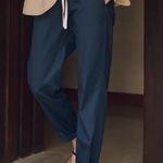 Pact  Navy Blue Organic Daily Twill Pant Size XXS.  Photo 0