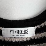4th & Reckless Albi Knit Maxi Dress in Black and Cream Stripe crochet S Photo 5