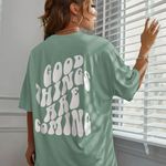 motivational shirt Green Size L Photo 0