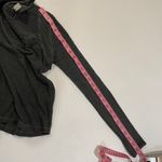 Free People  We The Free Crochet Knit Long Sleeve Top • Charcoal Gray • Size M Photo 5