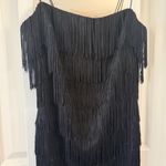 Likely  Fringe Layered Dress Size 10 Color Black Photo 2
