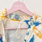 NWT Elizabeth James The Label Delia Dress Sea Flower Blue Yellow Size S Photo 6