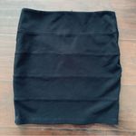 Forever 21  Black Super Stretchy Ribbed Mini Pencil Skirt | Size: M Photo 2